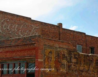 Sign of Good Taste - Fine Art Landscape Photography - Vintage Building with Coca Cola Advertising -  Color - 8 1/2" x 11' Print