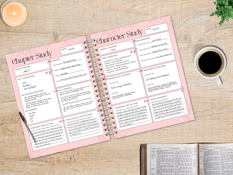 Bible Study Template Bundle | 9 Printable and Digital Sheets | SOAP ...