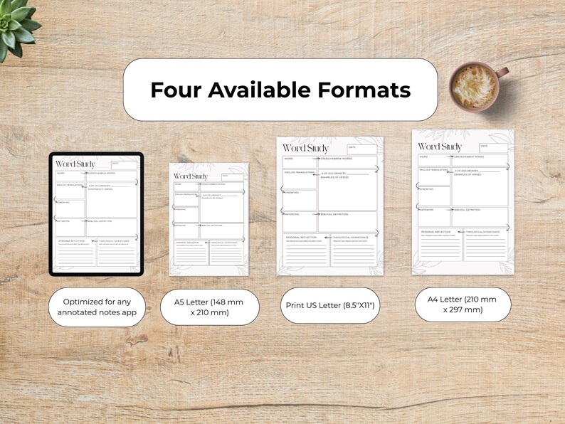 Word Study Format Verse Mapping & Word Study | Printable and Digital Bible Study ...