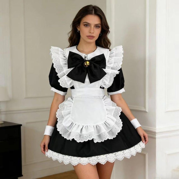 gothic lolita black and white dress Black Gothic Lolita JSK Dress + White Blouse