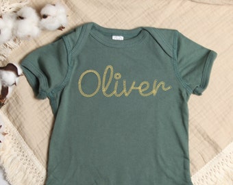 Personalized embroidered Baby Shirt, Custom Baby Bodysuit, Baby Name Shirt, Custom Baby Name Creeper, Embroidered baby top, coming home