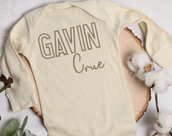 Personalized embroidered Baby Shirt, Custom Baby Bodysuit, Baby Name Shirt, Custom Baby Name Creeper, Embroidered baby top, coming home