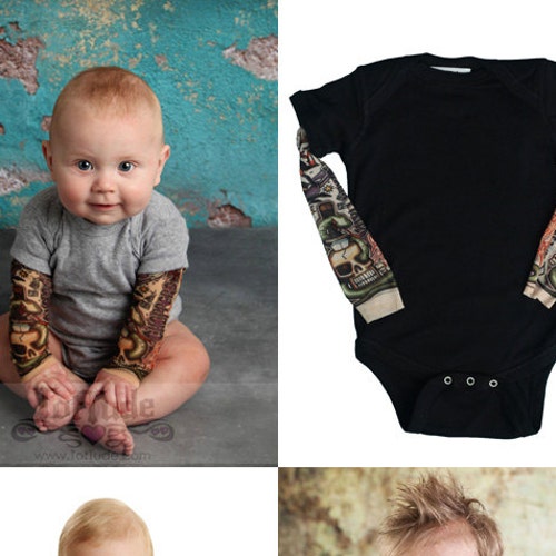 Temporary Tattoo Sleeve Shirt Flash Tattoo Tattoo Romper - Etsy