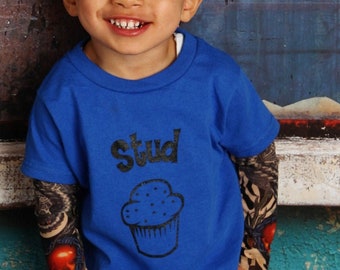 Stud Muffin Toddler Shirt - Funny Shirt - Tattoo Sleeve Shirt - Funny Boys Shirt