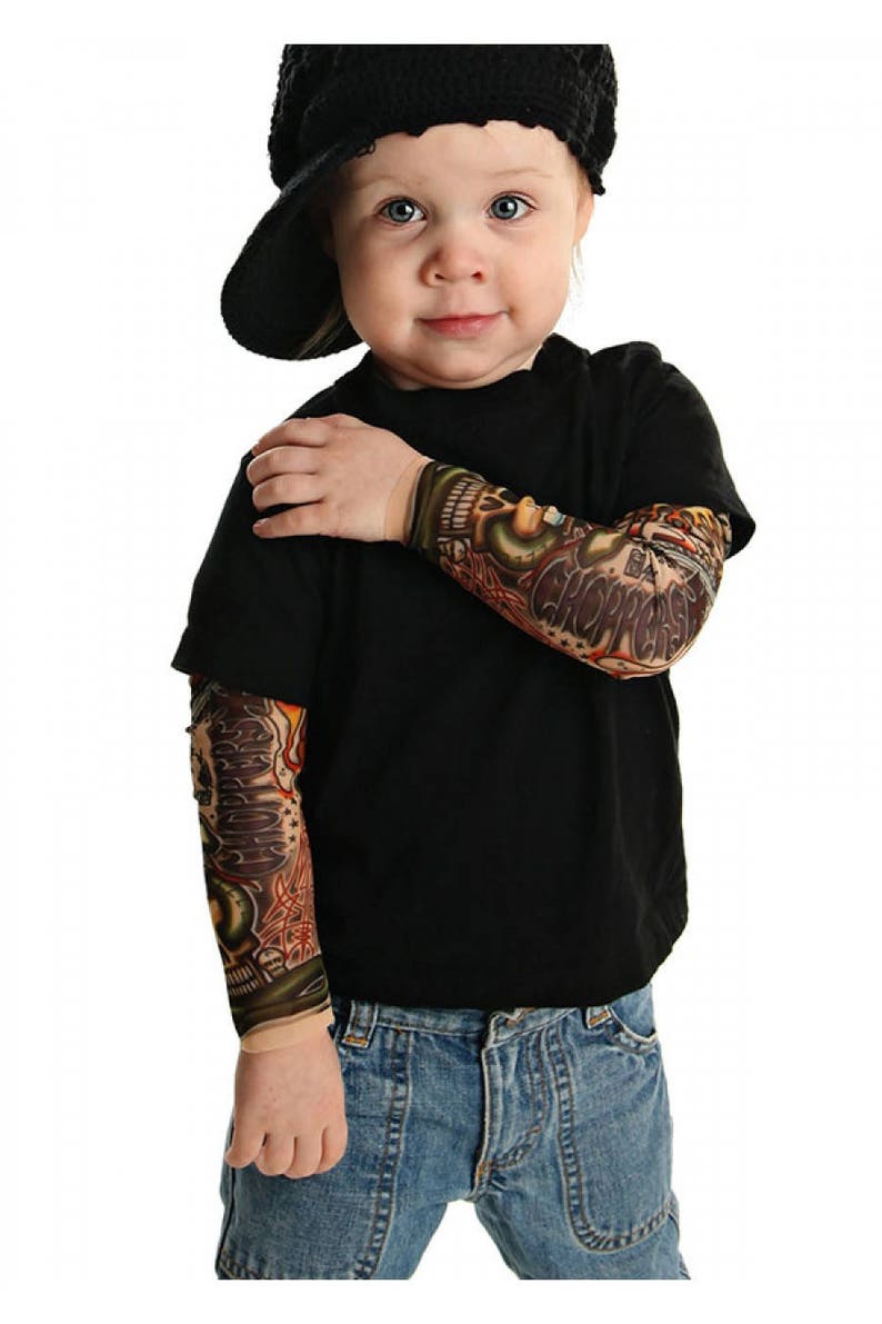 Custom Tattoo Sleeve Shirt Punk Kids Clothes Funny Boys - Etsy
