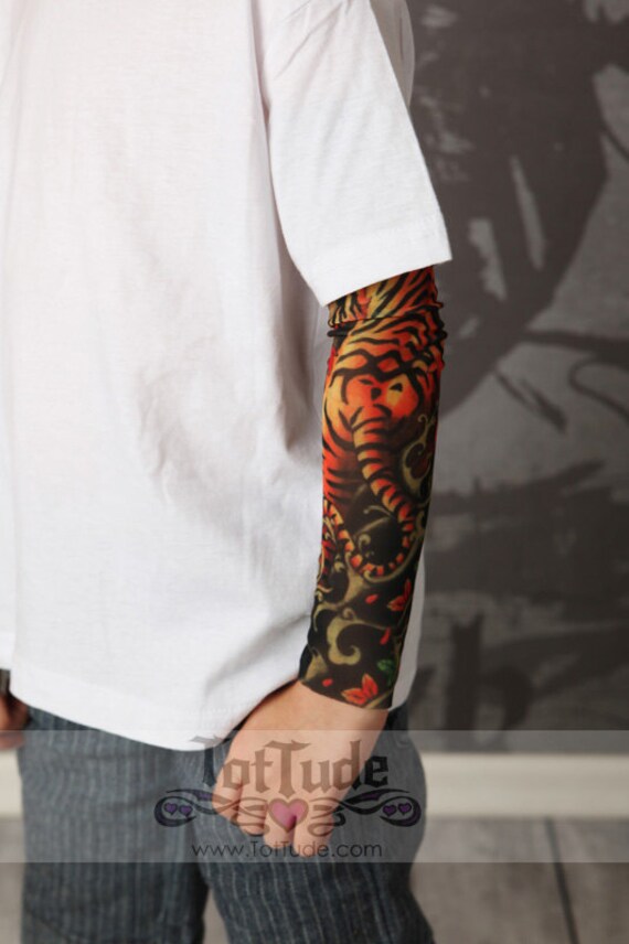 Chemise A Manches Tatouage Tigre Blanc Body Bebe Pour Les Etsy