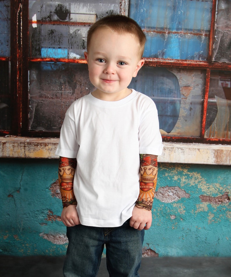 Tattoo Sleeve Baby Tattoo Fake Tattoo Fun Boys Clothes Etsy