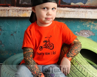 That's How I Roll Toddler Shirt -  - Boys Biker Shirt  - Funny Kids Shirt