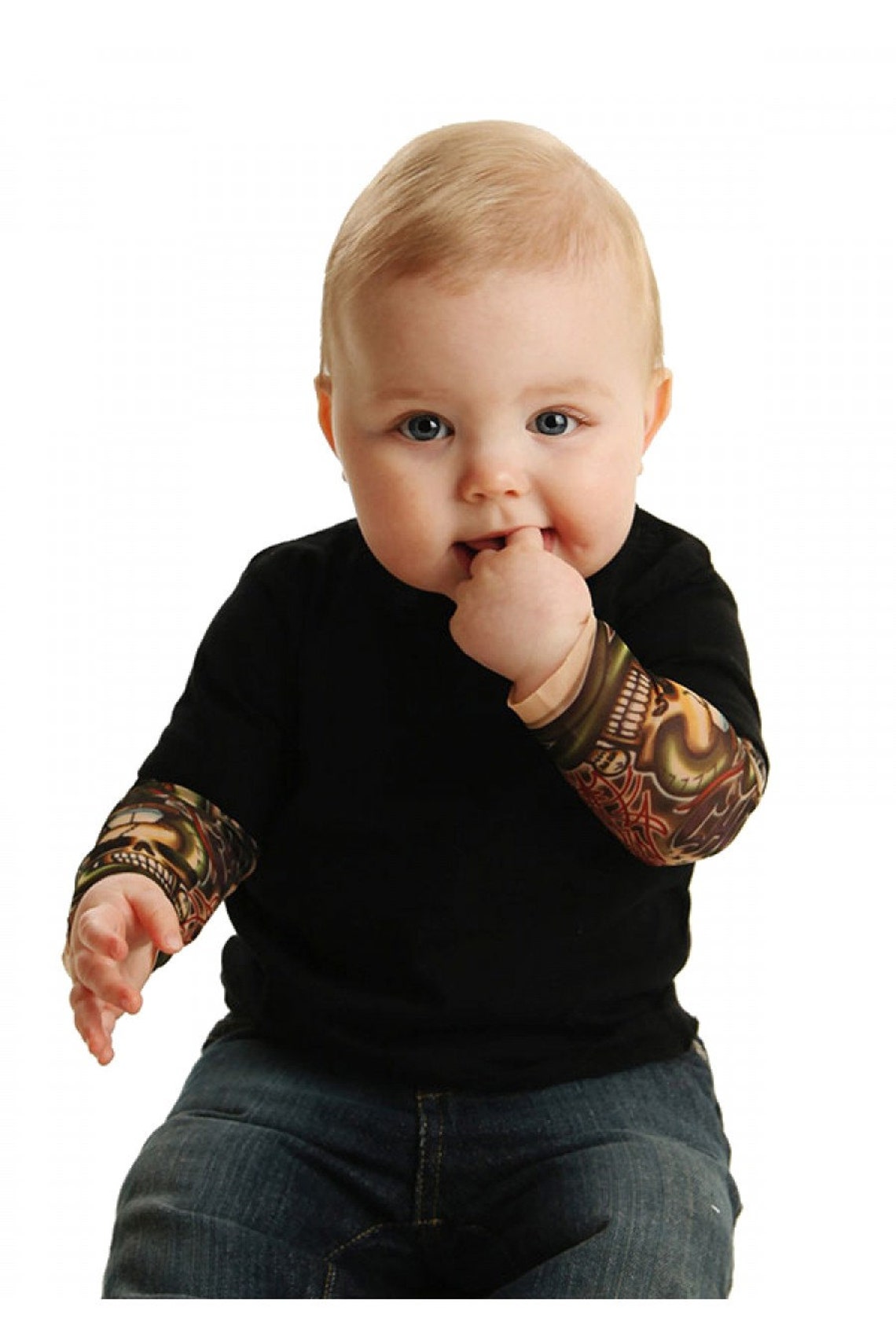 Temporary Tattoo sleeve shirt Flash Tattoo Tattoo Romper image 3