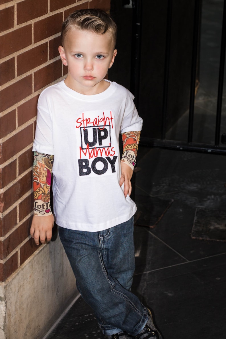 Download Straight up Mama's Boy Tattoo Sleeve T shirt for Baby and ...
