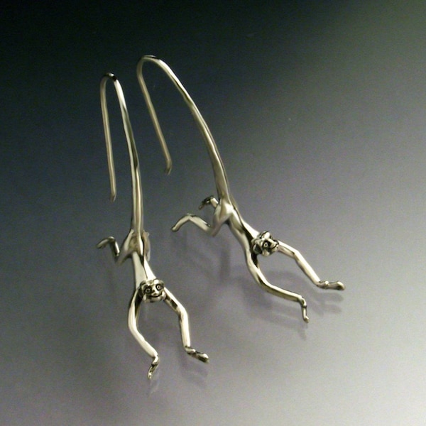Pendientes de mono colgante