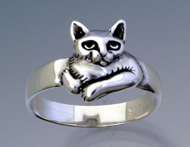 Moonpie Ring Cat Ring Size 3 to 9.5 image 2