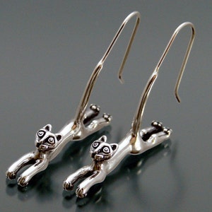 Hanging Cat Earrings
