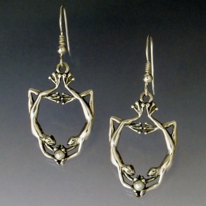 Water Ballet Frog Earrings