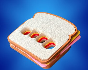 Knuckle Sandwich - Cadeau et décoration de bureau imprimés en 3D amusants