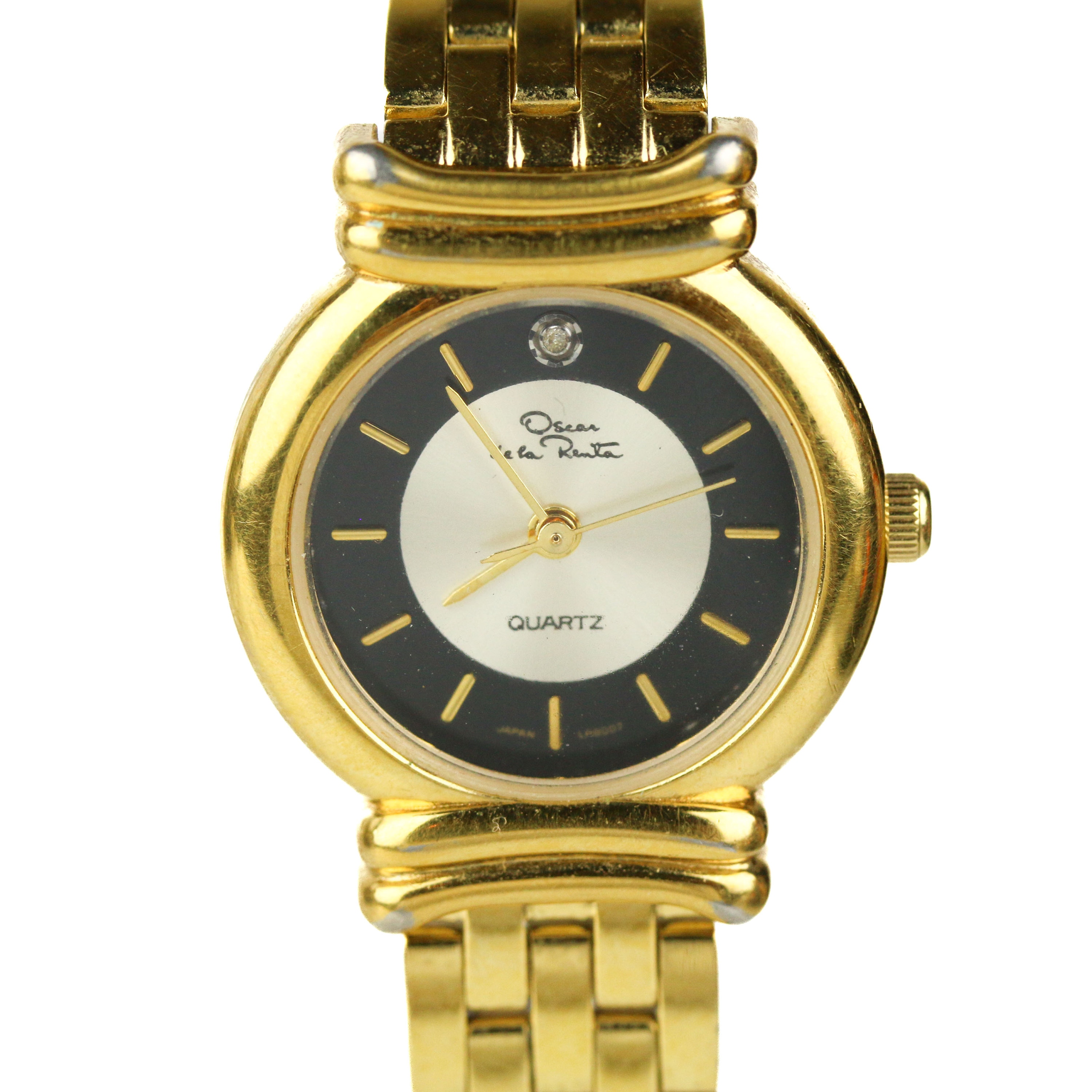 Vintage Oscar De La Renta Designer Gold Plated Ladies Watch
