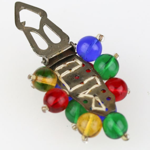 Rare Early Unsigned Miriam Haskell Glass Multi-Co… - image 4