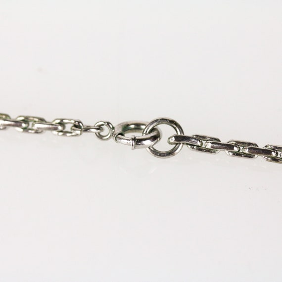 Vintage Signed Bogoff Clear Rhinestone Pendant Ne… - image 6