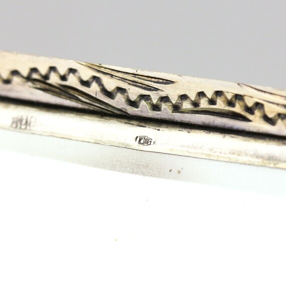 Antique Italian 800 Silver Engraved Envelope Comp… - image 8