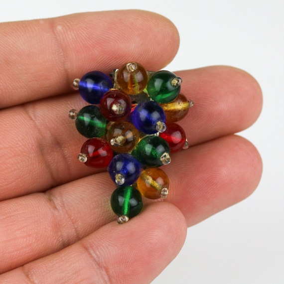 Rare Early Unsigned Miriam Haskell Glass Multi-Co… - image 5