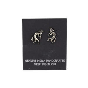 Vintage Sunwest Silver Co. Hopi Sterling Silber Kokopelli Ohrstecker