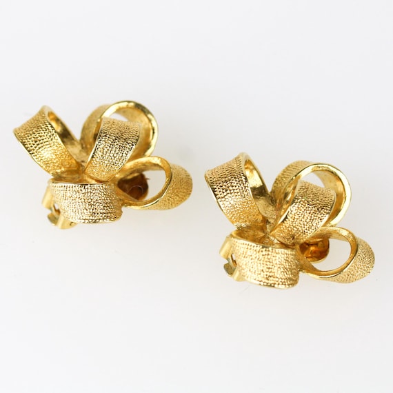 Vintage Signed Kenneth Jay Lane Large Gold Plated… - image 2