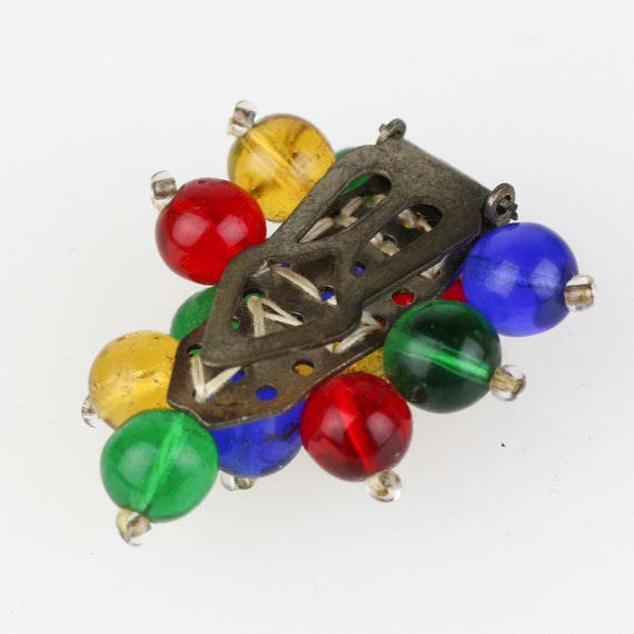 Rare Early Unsigned Miriam Haskell Glass Multi-Co… - image 3