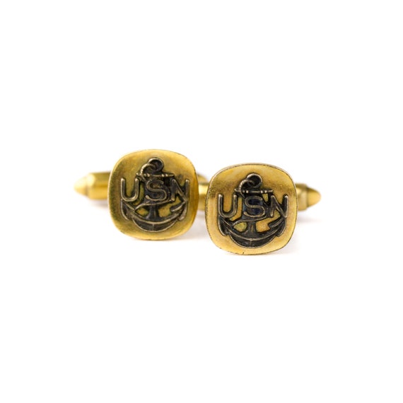 Krementz Gold Plated Octagonal Art Deco Double-Sided Cufflinks ~ Vintage Men/'s Jewelry Accessory