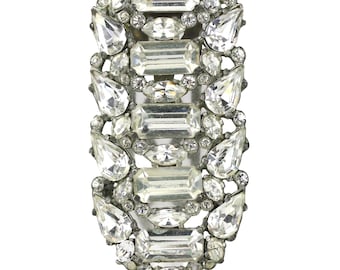 Vintage Signed Eisenberg Original Rhinestone Dress Clip