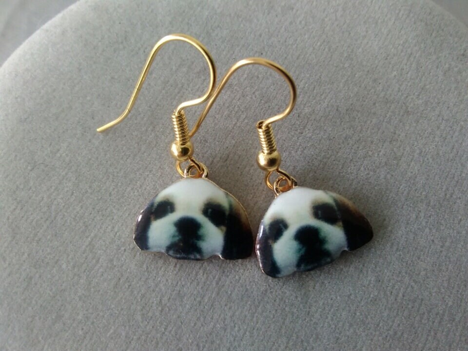 Puppy Dog Earrings Etsy
