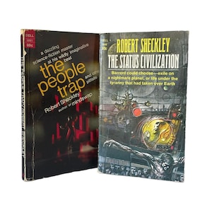 Pair Clifford Robert Sheckley Vintage 1960s Science Fiction Books