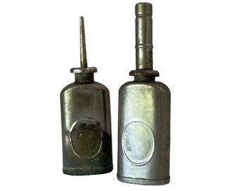 Pair Antique Miniature Oil Cans