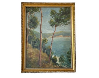 Vintage Oil Painting Landscape Framed