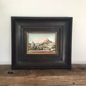 Vintage French Painting on Metal G. Eyraud Framed