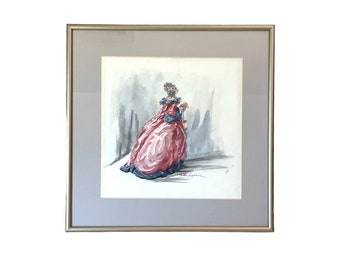 Original Fashion Watercolor Painting by Esther Wynn