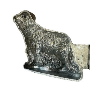 Rare Antique Eppelsheimer Pewter Ice Cream Mold Dog 669 E & Co