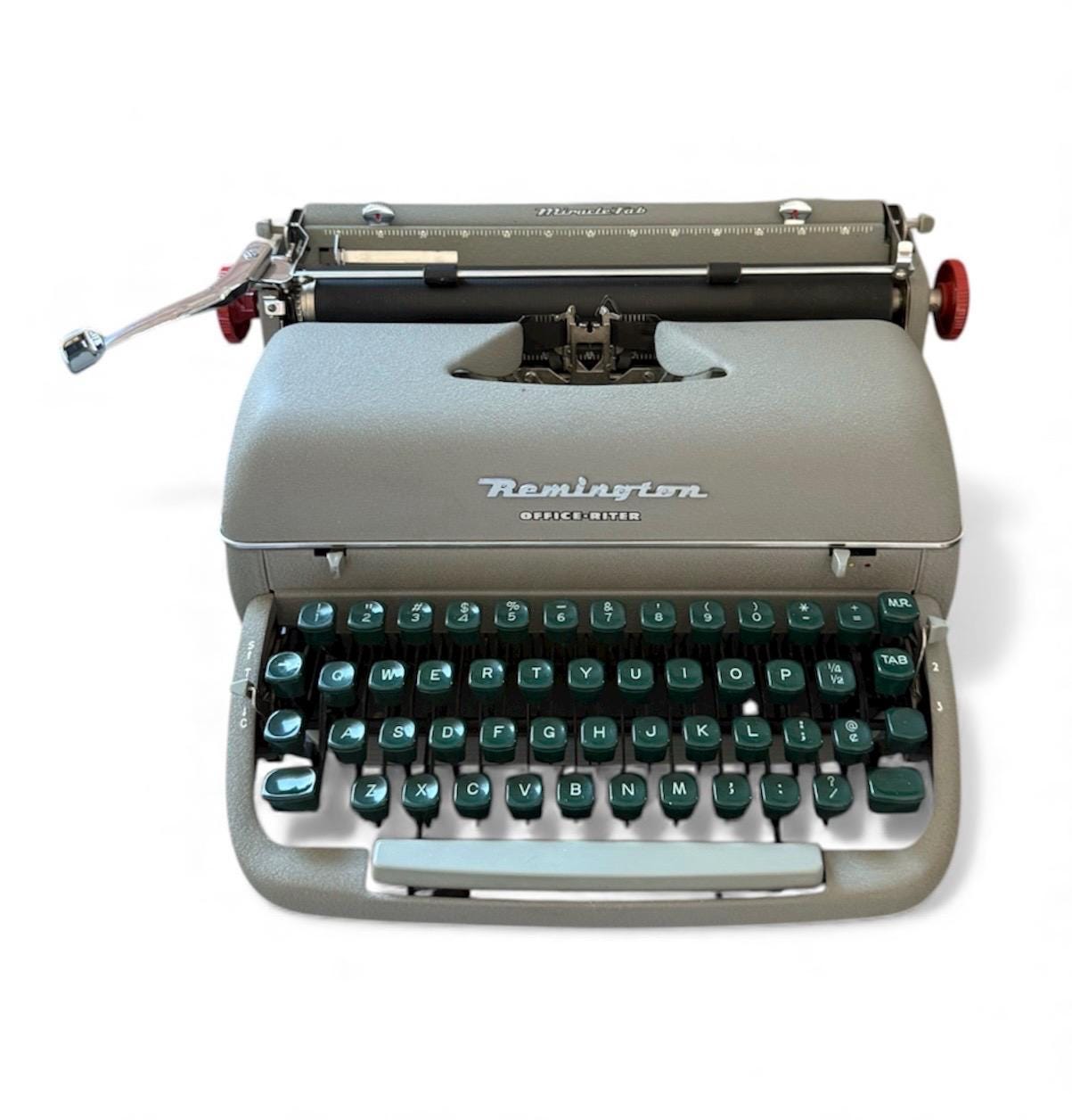 Remington Quiet-Riter タイプライター Remington Quiet-Riter Green Manual Typewriter and Case