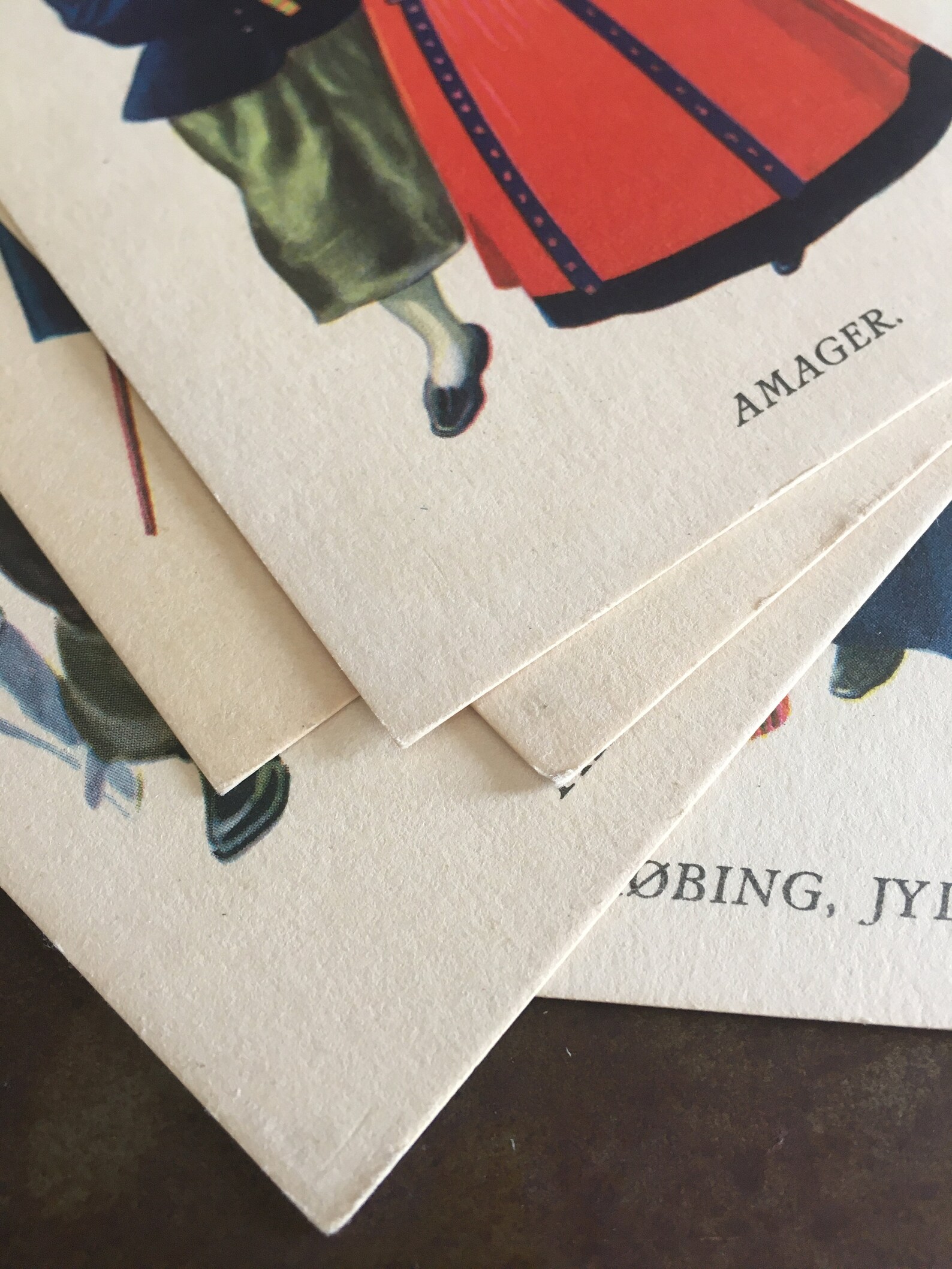 Set of 5 Vintage Danish Postcards | Etsy