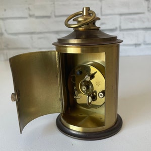 Rare Vintage French Solo 7 Jewels Carriage Alarm Clock image 4