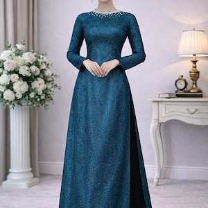 metallic thread dress Nomad Metallic Thread Maxi Dress