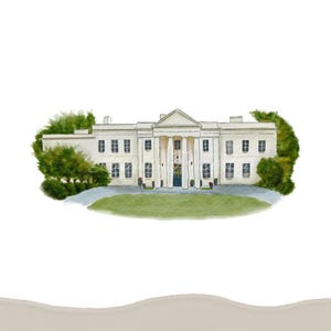 Wadsworth Mansion Instant Download Wadsworth Mansion Digital File Wadsworth Mansion Wedding Illustration Venue