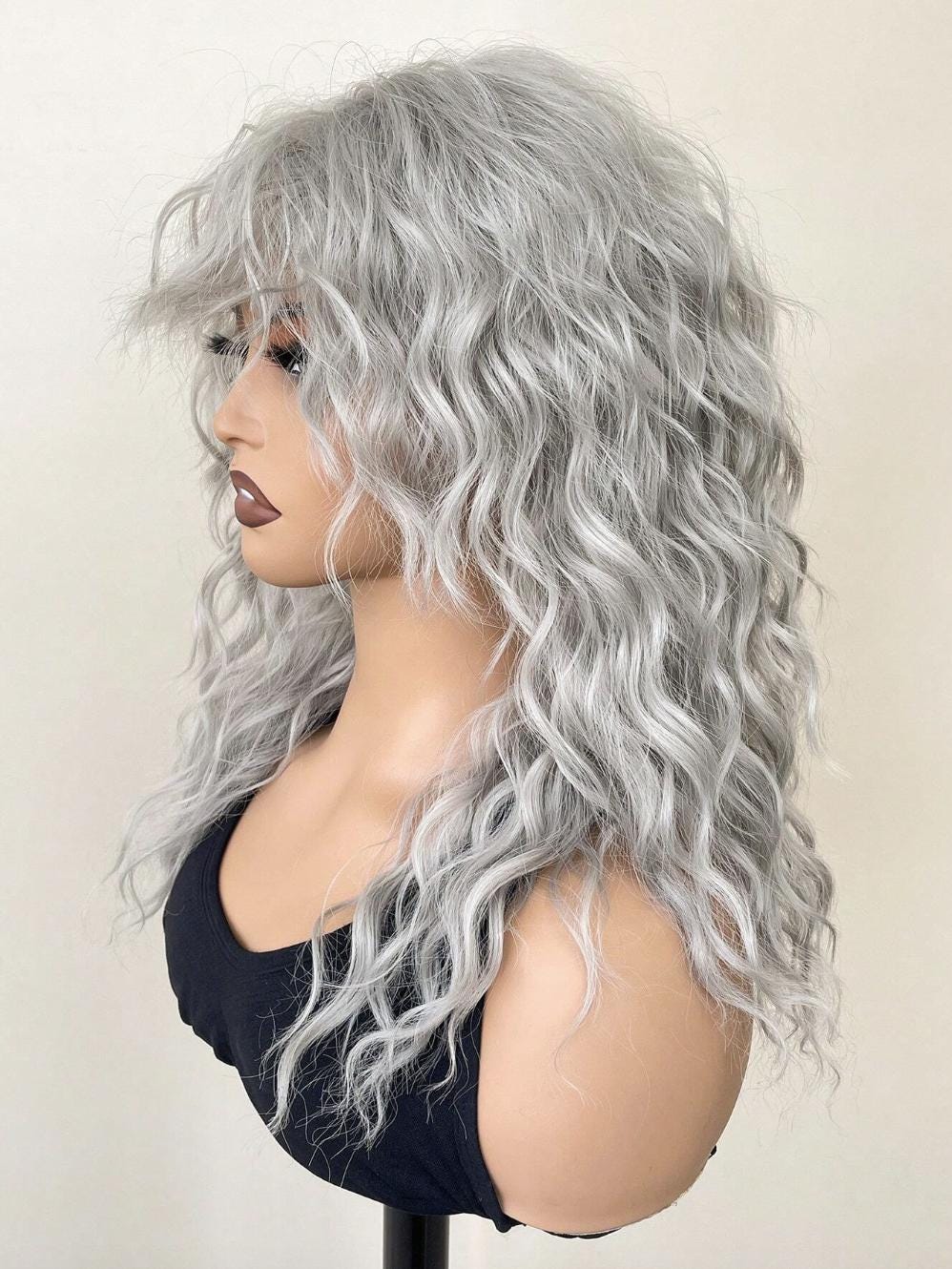 Parrucca Con Fascia Per Capelli Riccia Crespa Afro In Capelli - Foto 8