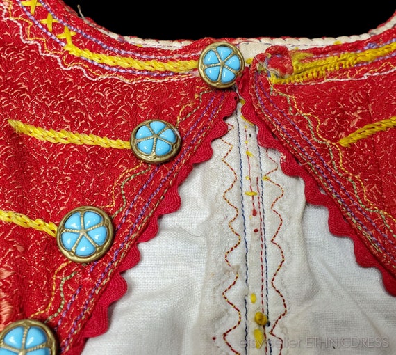 Rare Czech man's folk costume vest from Moravia |… - image 3