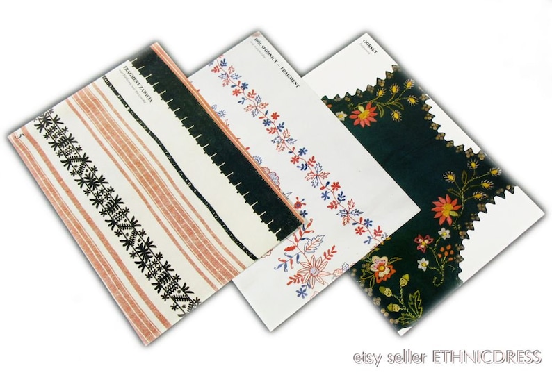 floral geometric Polish Folk Embroidery Patterns traditional folk costume ornament Poland haft rzeszowski regional peasant design