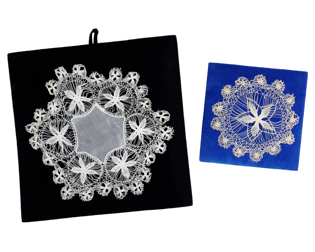 Vintage Mexican Lace Doilies Mounted for Display From Museum Etsy