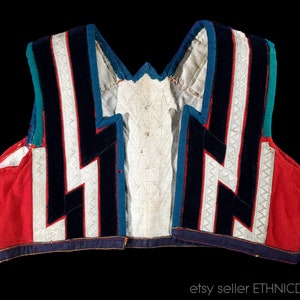 Rare Rusyn folk costume vest from east Slovakia - Kojsov | handmade waistcoat bodice corset | traditional ethnic dress bridal kroj Victorian
