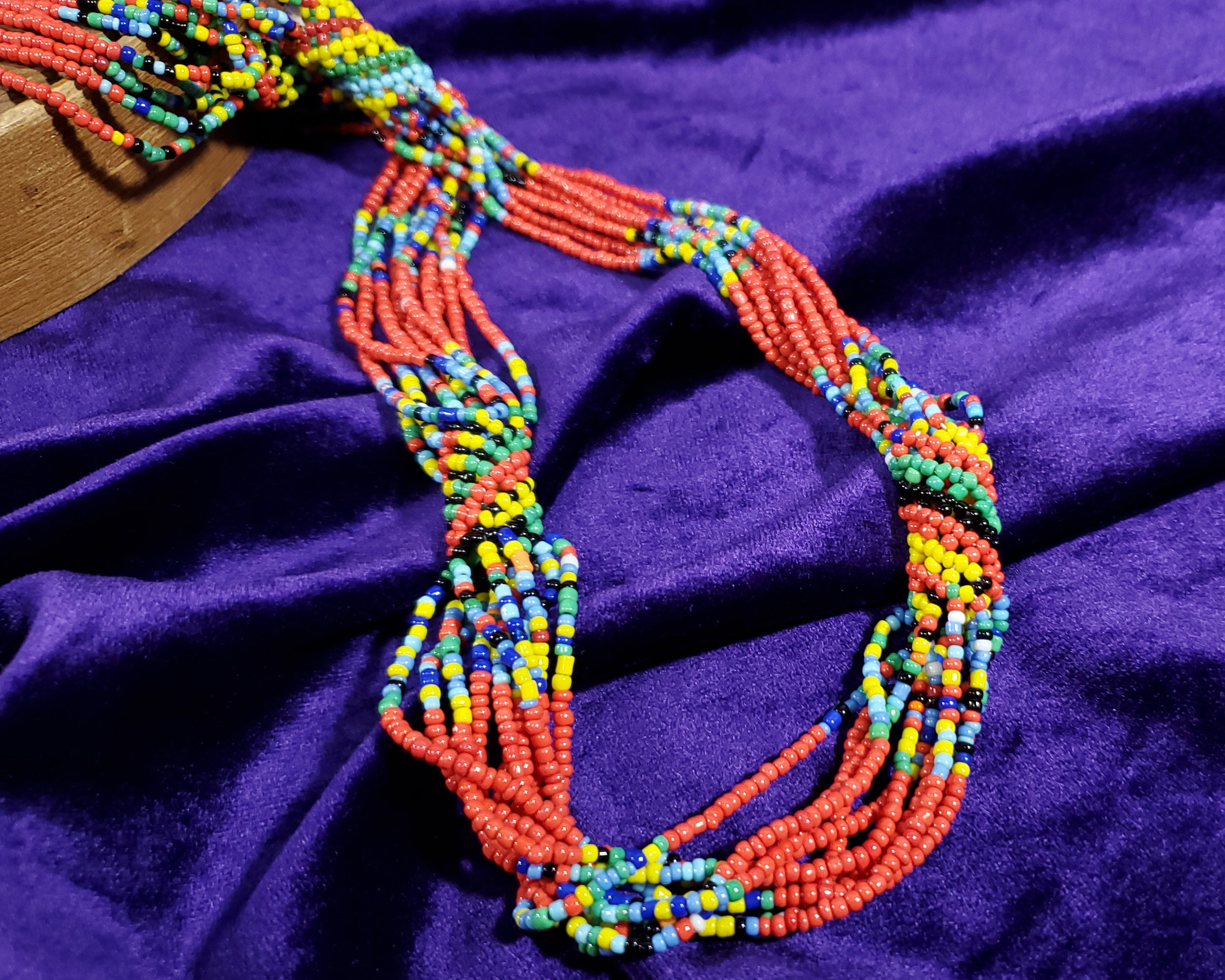 Vibrant African Tribal Style Necklace - Unknown Maker | Part of