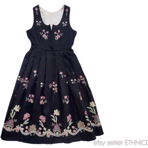 Norwegain bunad folk costume dress from Gudbrandsdalen Norway | handmade authentic floral embroidery traditional fashion Scandinavian design