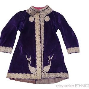 Exceptional rare Ottoman velvet jacket with gold embroidery | antique fashion Serbian Macedonian Albanian folk costume | Jewish 19th C coat