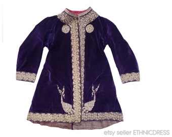 Exceptional rare Ottoman velvet jacket with gold embroidery | antique fashion Serbian Macedonian Albanian folk costume | Jewish 19th C coat